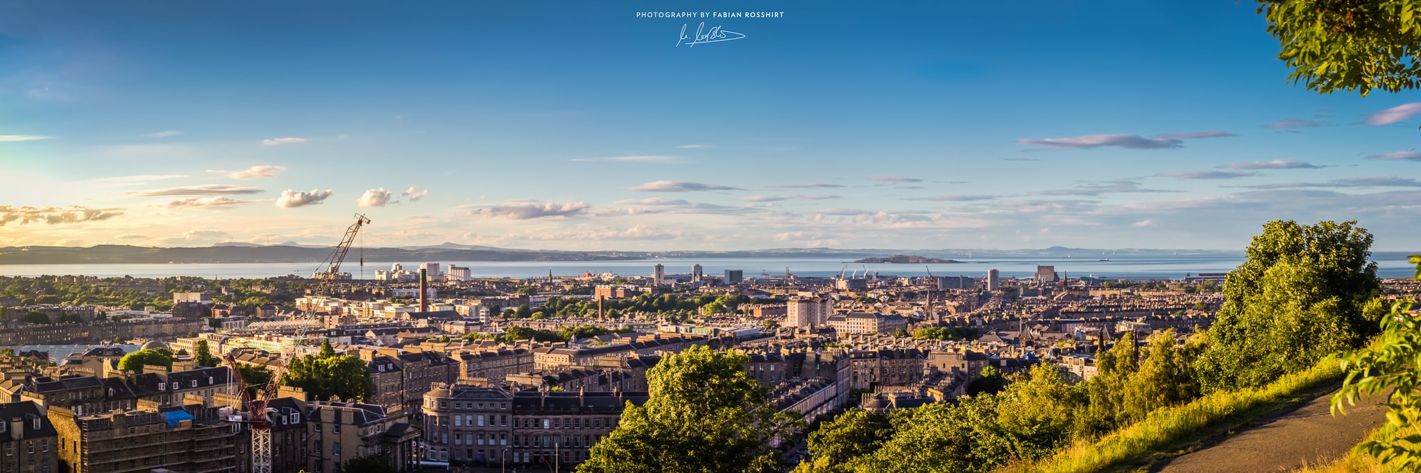 Edinburgh, Scotland, Schottland, Stadt, City, Panorama, Calton Hill (Photography Wallpaper HD Wandbild Wandbilder Hintergrundbild Background)