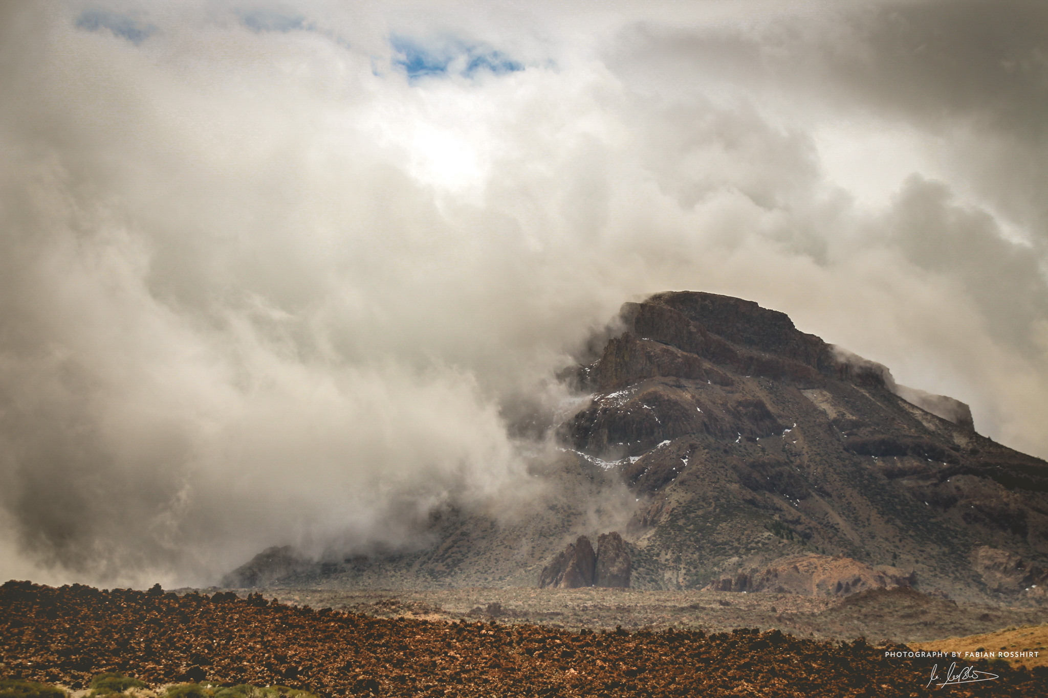 Teneriffa, Tenerife, Spain, Spanien, Teide, Mountain, Clouds, Wolken, Sky, Himmel (Photography Wallpaper HD Wandbild Wandbilder Hintergrundbild Background)