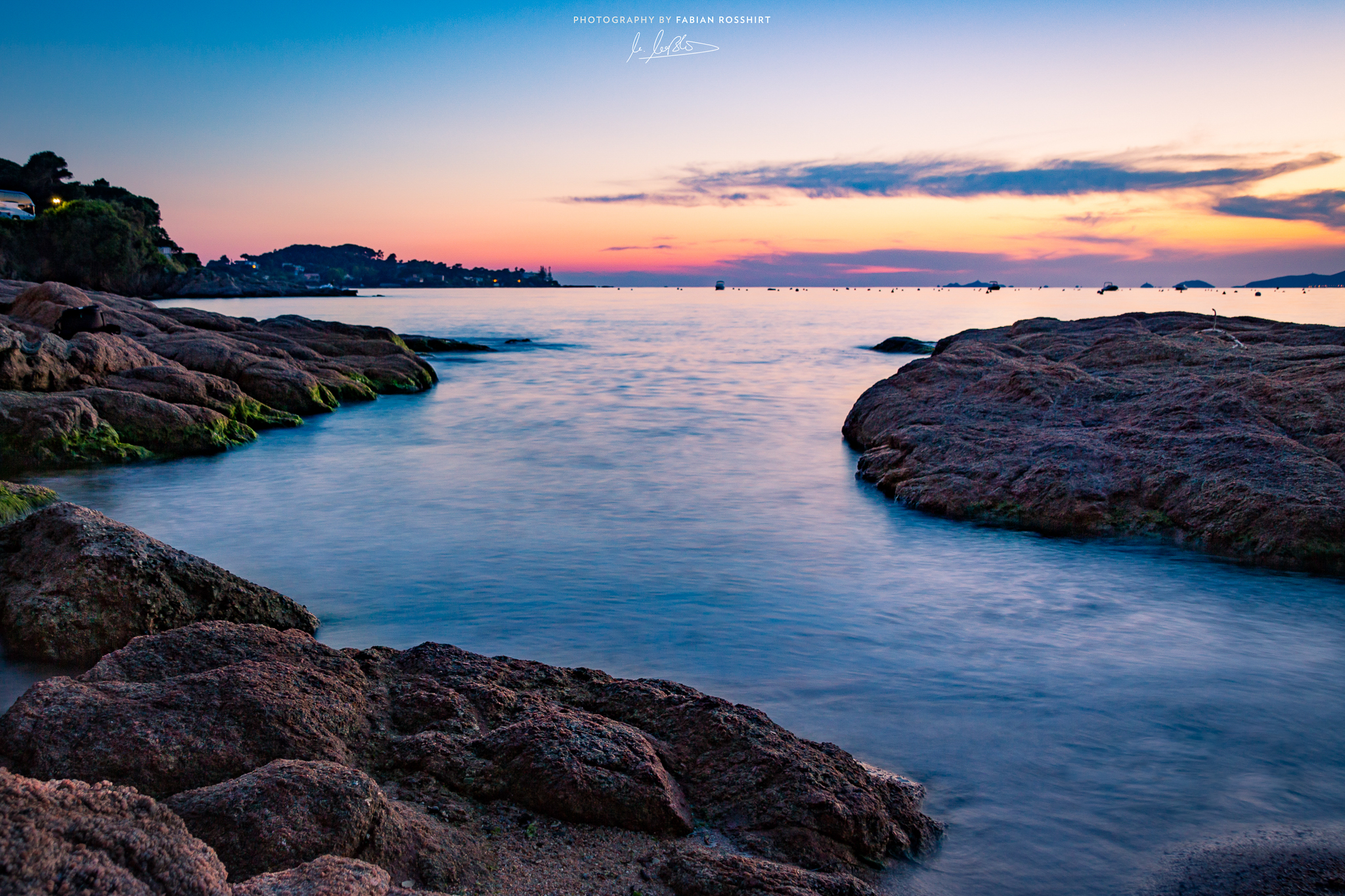Porticcio, Corsica, France, Meer, Sea, Sunset, Colors, Sonnenuntergang, SUMMER PARADISE (Photography Wallpaper HD Wandbild Wandbilder Hintergrundbild Background)